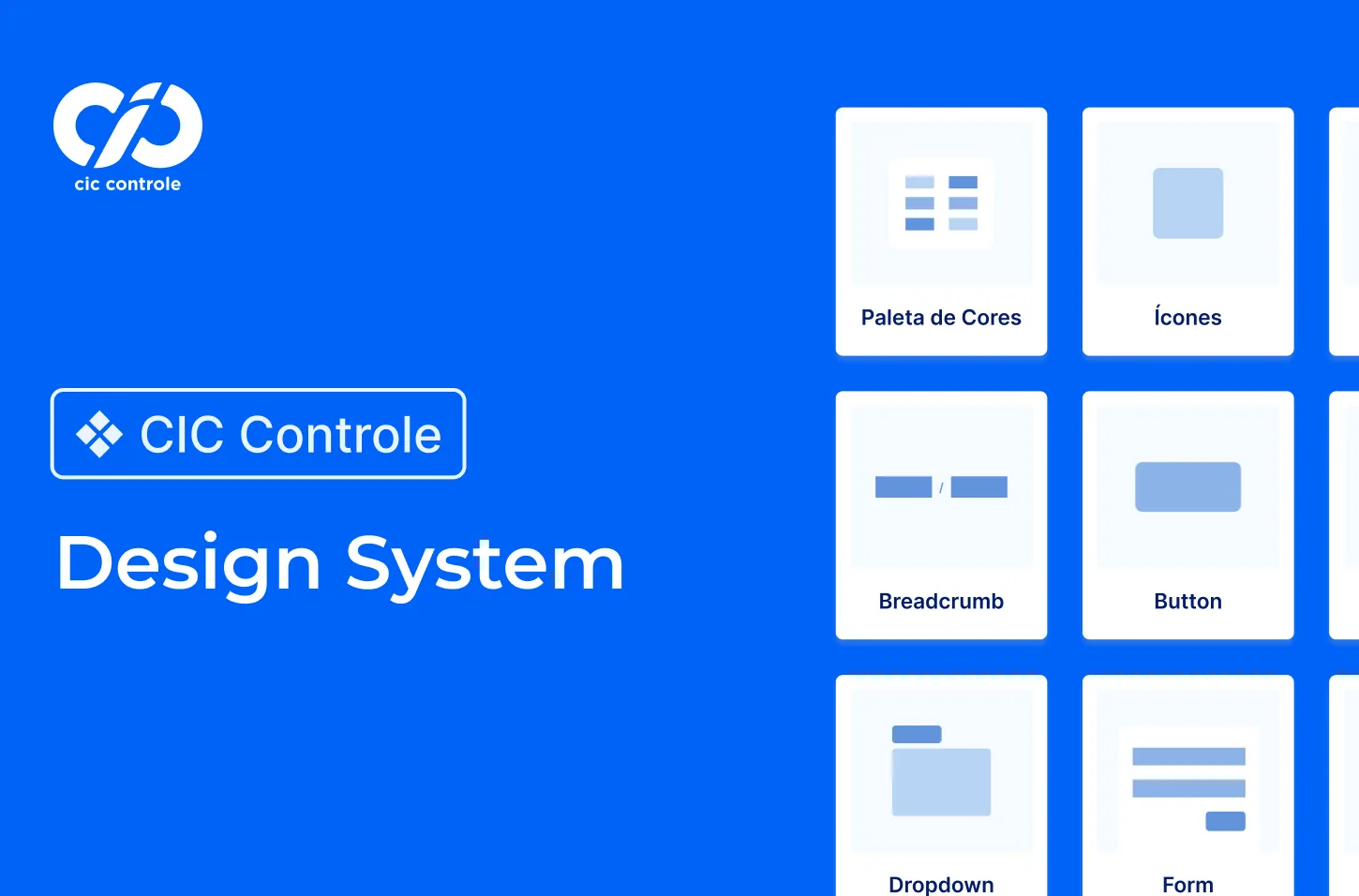 Design System CIC Controle, capa